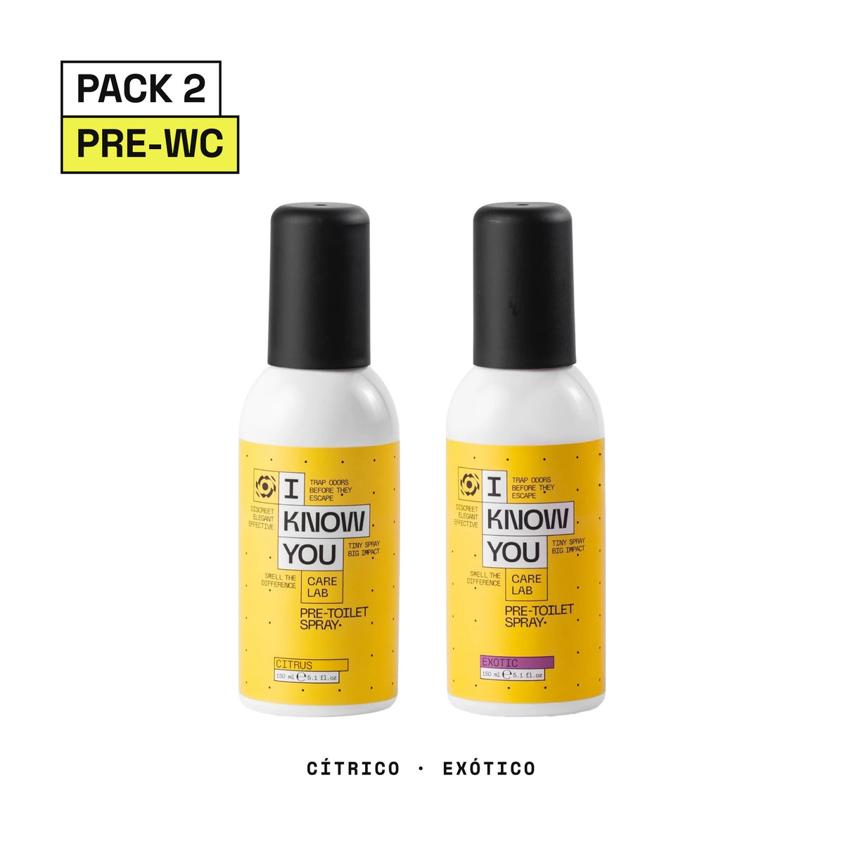 Pre-Toilet Spray Duo: Citrus + Exotic