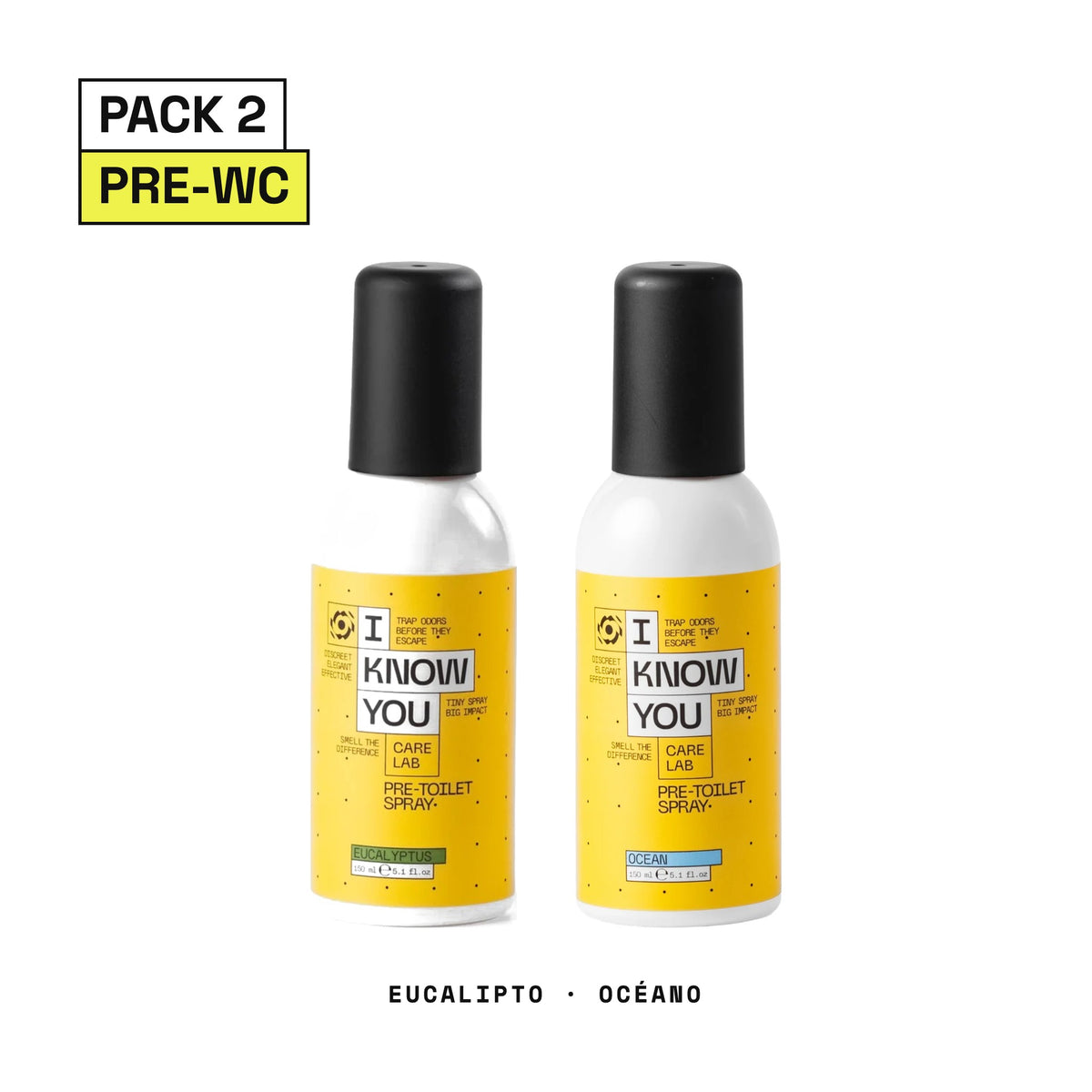 Pre-Toilet Spray Duo: Eucalyptus + Ocean