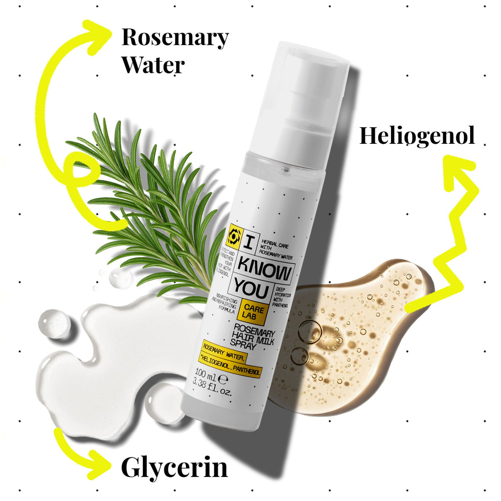 Leche Capilar de Romero en Spray 100 ml – ingredientes clave