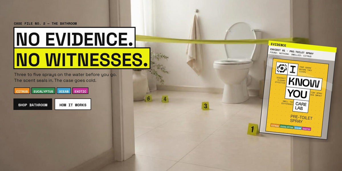 Sin pruebas. Sin testigos. — Spray pre-WC en Citrus, Eucalyptus, Ocean y Exotic