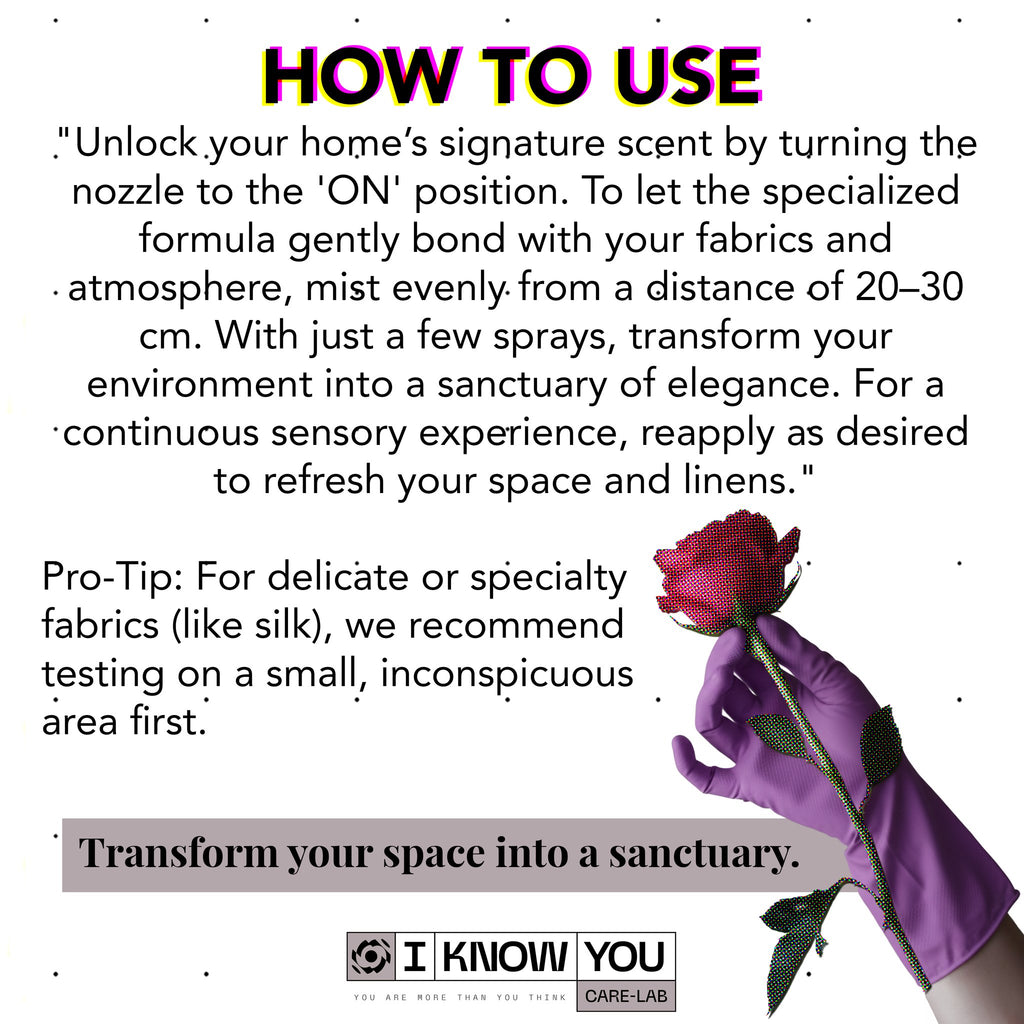 Room & Linen Spray Rose Ambergris 500 ml – how to use